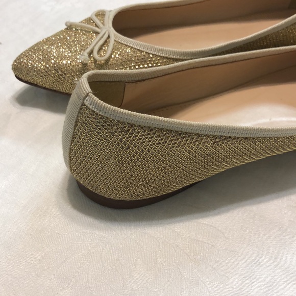J. Crew Gemma gold fly's size 6.5 - Picture 4 of 8